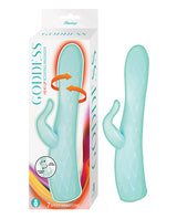 Goddess Heat-up & Rotating Vibrator - Aqua by Goddess