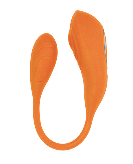 Blaze Triumph Dual-Motor Rechargeable Vibrator, Orange