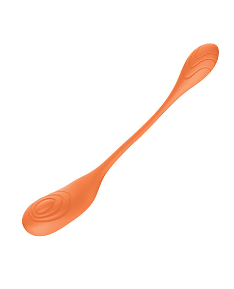 Blaze Triumph Dual-Motor Rechargeable Vibrator, Orange