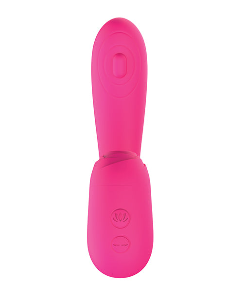 Blaze Suction Thumper Vibe — Dual-Motor Silicone Rabbit, Pink