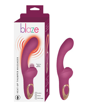 Blaze Heat Up Thumper Massager - Eggplant by Blaze