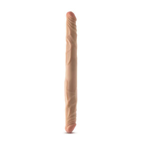 Blush Dr. Skin Plus 14-inch Posable Double Dong, Beige - BL-39753