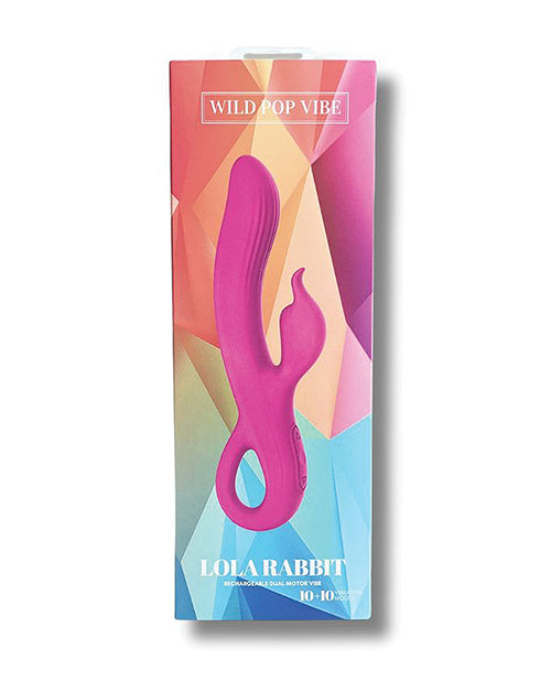Wild Pop Vibe Lola Rabbit Dual Vibrator - Pink by Wild Pop Vibe