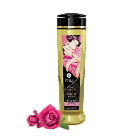 Shunga Aphrodisia Rose Petals Massage Oil, 8 fl. oz. - SHU1200