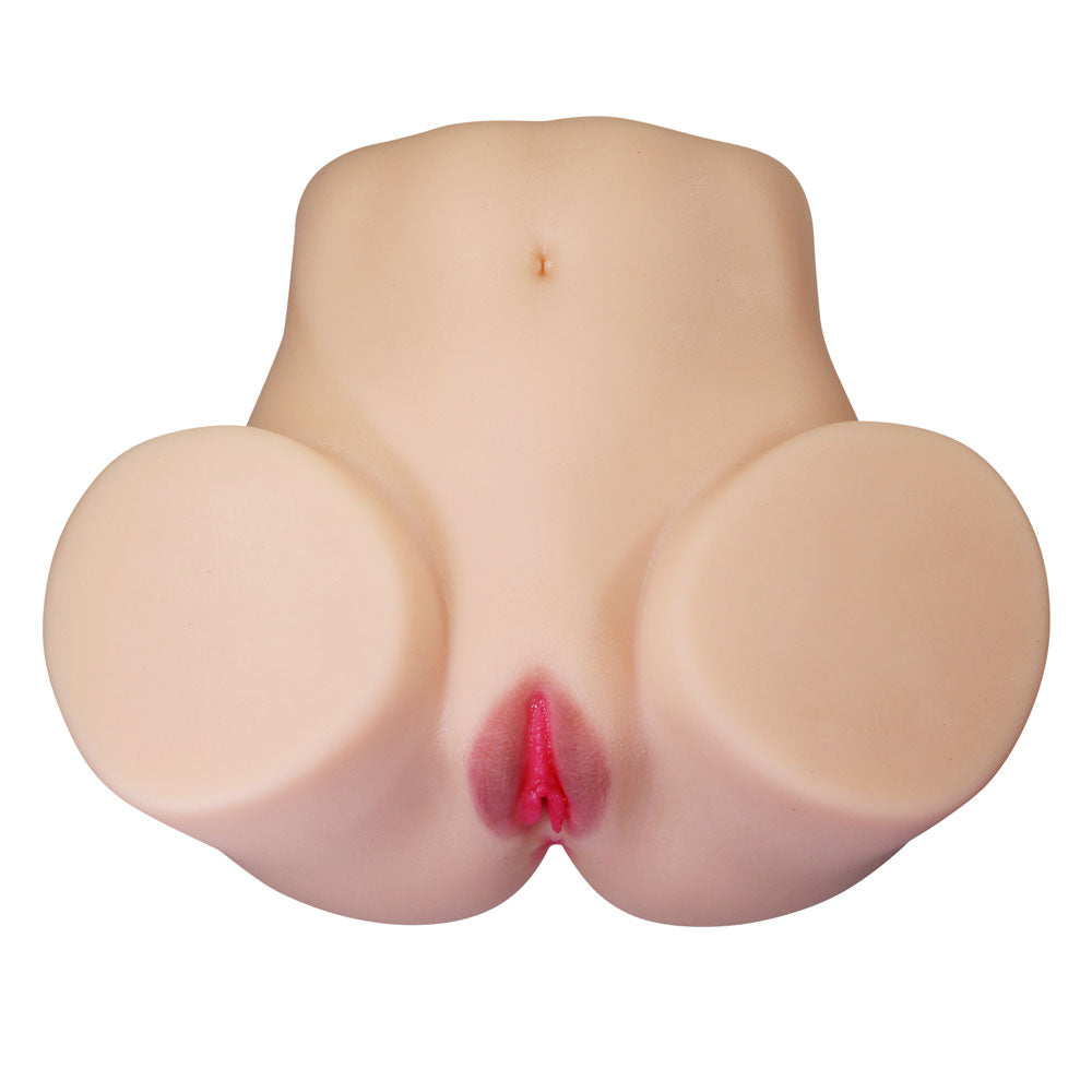 Pretty Love Julia Vagina & Anal Masturbator — White, TPR, Waterproof - BM-009264N