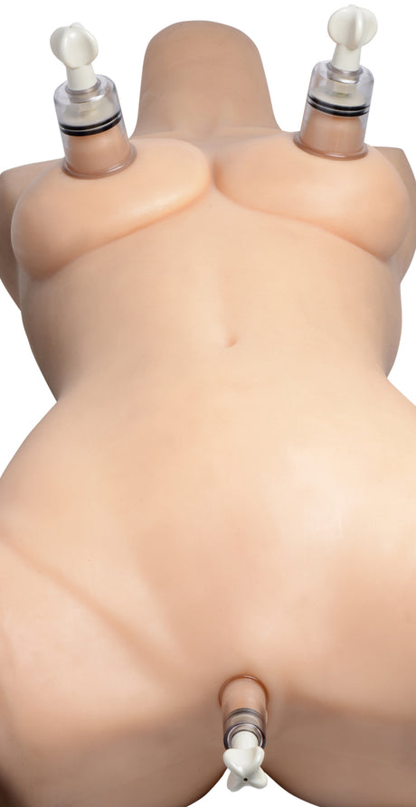 XR Brands Clit & Nipple Suckers Set — Twist Suction Cylinders - SM-AF222