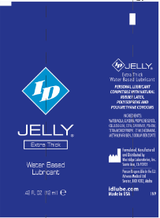 ID Jelly Extra Thick Water-Based Lubricant - 12ml Tubes - 72 Pieces Jar