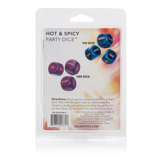 CalExotics Hot and Spicy Dice Game — Erotic Couples Game - SE2434002