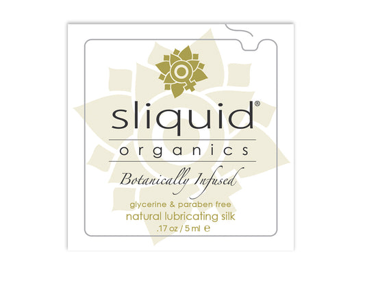 Sliquid Organics Silk Hybrid Lubricant .17 fl oz — 60 Count Display - SLIQPOP074