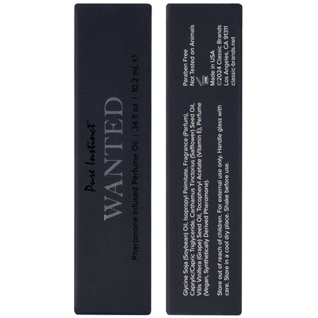 Pure Instinct Pheromone Perfume Oil Wanted 10ml 0.34oz