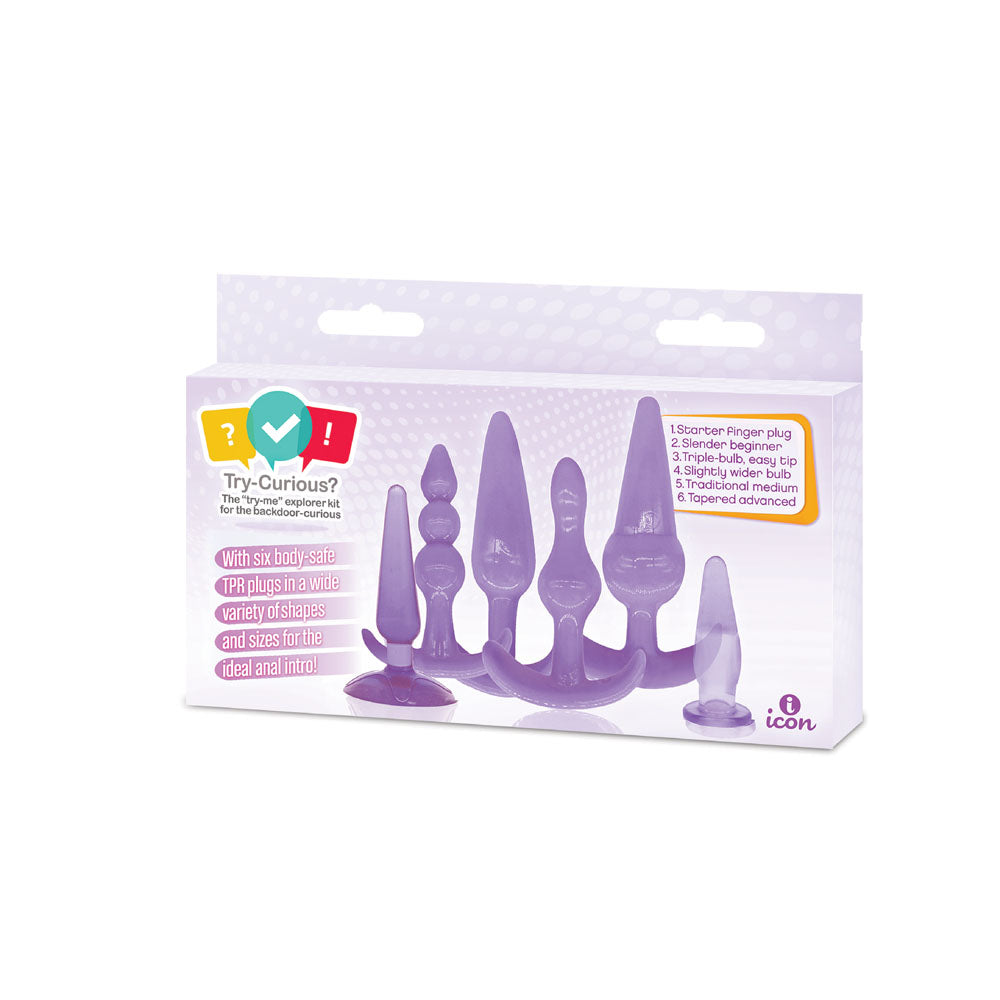 Try Curious Anal Plug Kit - Purple by Icon Brands