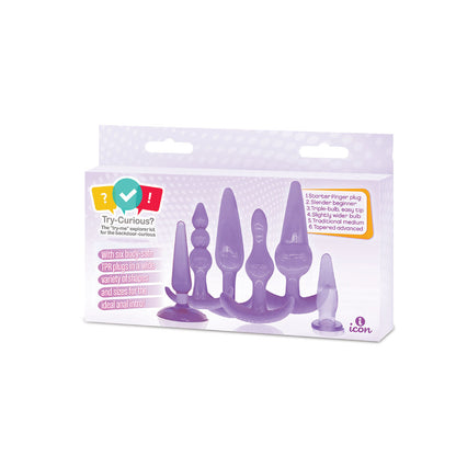 Try Curious Anal Plug Kit - Purple by Icon Brands