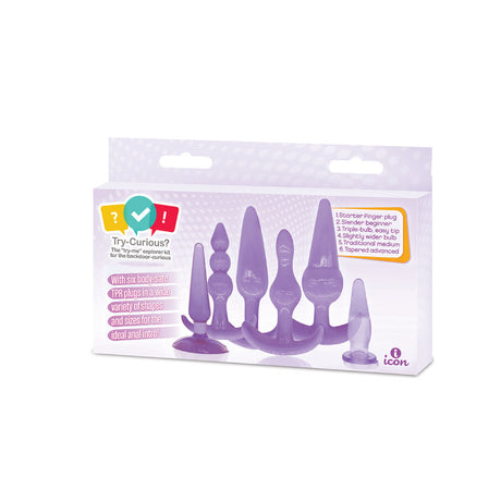Try Curious Anal Plug Kit - Purple by Icon Brands