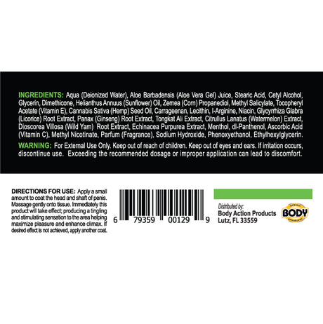 Body Action Hempleasure for Men — 50 Sample Packets (Fish Bowl Display) - BA-HMPFMSPDJ
