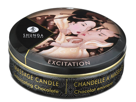 Shunga Mini Massage Candle — Intoxicating Chocolate, 1 fl oz - SHU4609