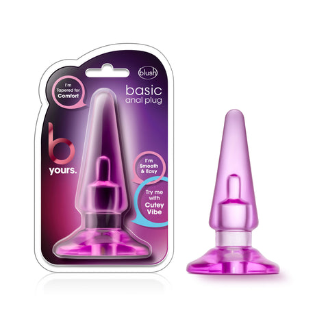 B Yours - Basic Anal Plug - Pink by Blush