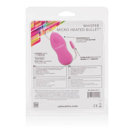 Whisper Micro Heated Bullet - Pink by CalExotics