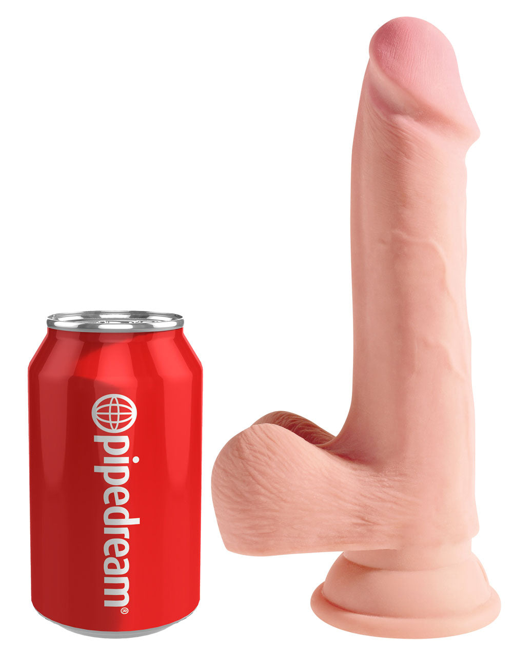 King Cock Plus Triple Density 7.5 Inch Cock With Balls - Flesh by Pipedream
