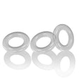 Oxballs Willy Rings 3-Pack Cockrings — Clear, Super-Stretch - OX-3047-CLR