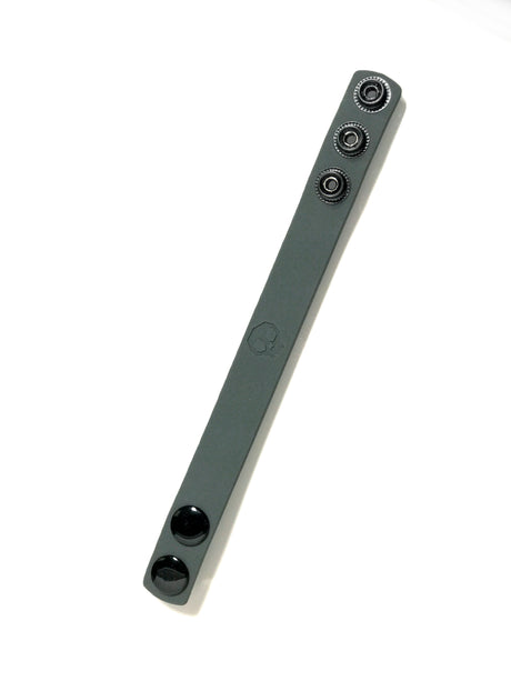 Rascal Boneyard 3-Snap Silicone Cock Strap - Gray - BY-0306