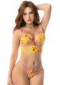 Mapale Solar Blossom Two-Piece Bra & Thong Set — Small/Medium - GE-80002SBSM