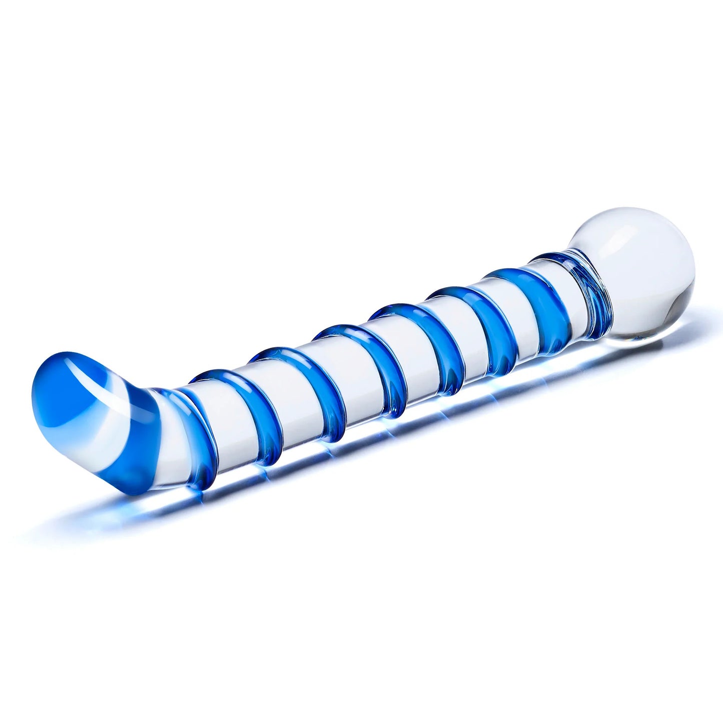 Mr. Swirly 6.5 Inch G-Spot Glass Dildo by Electric Novelties