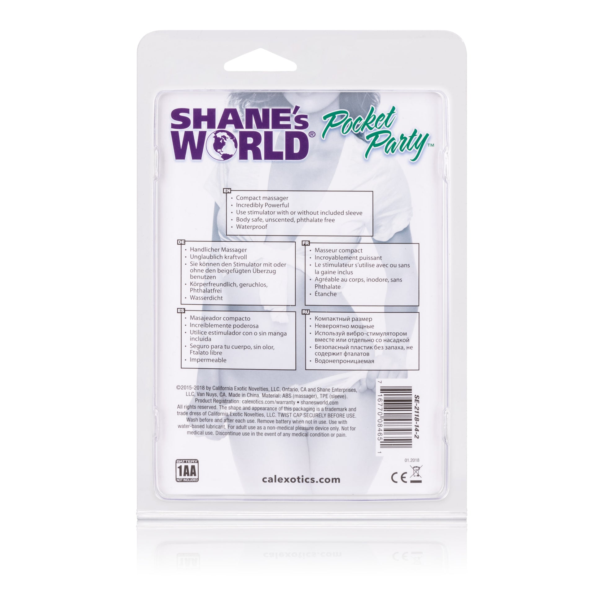 Shanes World Pocket Party - Purple by CalExotics
