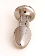 Cristal Black Opal Anal Glass Dildo Vibe - Gun Metal by Cristal