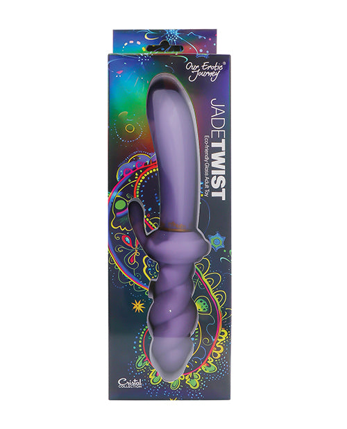Cristal Jade Twist Glass Rabbit by Cristal