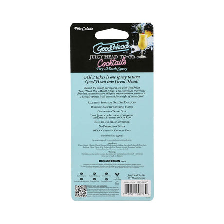 Goodhead Juicy Head Cocktails Dry Mouth Spray to-Go - Pina Colada