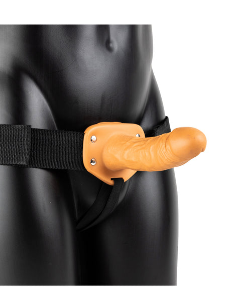 "Hollow Strap-on Without Balls 6 Inch - Tan SH-REA135TAN"