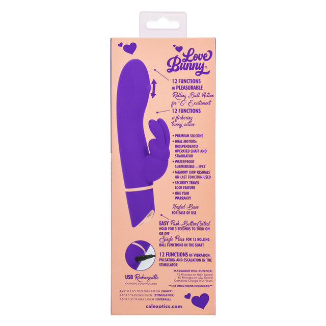 CalExotics Love Bunny Rollin' G Vibrator — Purple - SE0619543