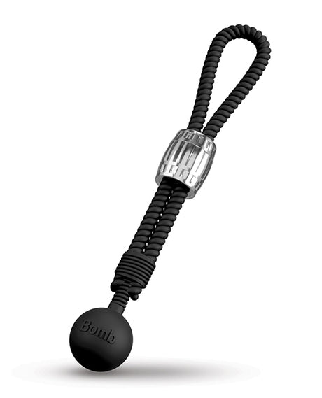 Rebel Heavy Rope Cock Lasso w/Ball - Black by Rebel