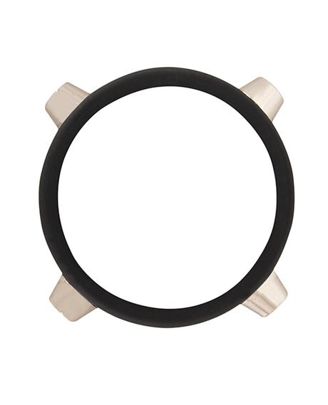 Rebel Cock Ring w/Studs - Black by Rebel