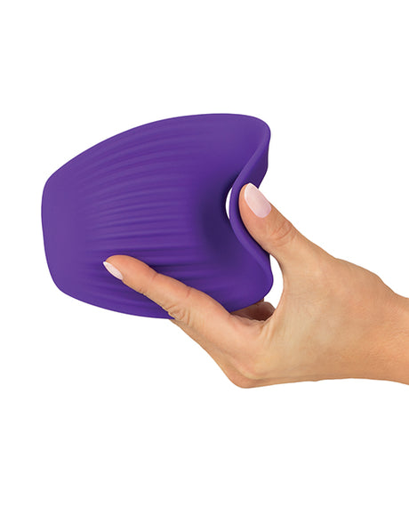 Couples Choice Grinding Cushion with Cock Ring — Purple