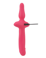Couples Choice 2in1 Vaginal & Anal Vibrator - Pink by Couples Choice