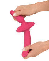 Couples Choice 2in1 Vaginal & Anal Vibrator - Pink by Couples Choice