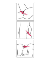 Couples Choice 2in1 Vaginal & Anal Vibrator - Pink by Couples Choice