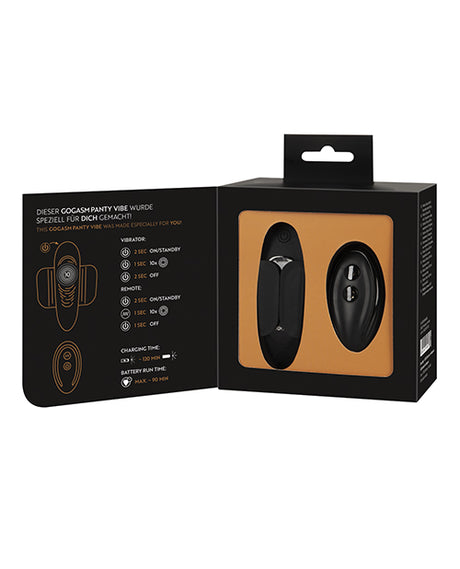 GoGasm Panty Vibrator — Black, Remote-Controlled