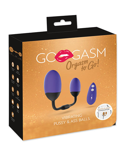 GoGasm Vibrating Pussy & Ass Balls - Purple by GoGasm