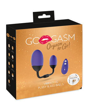 GoGasm Vibrating Pussy & Ass Balls - Purple by GoGasm