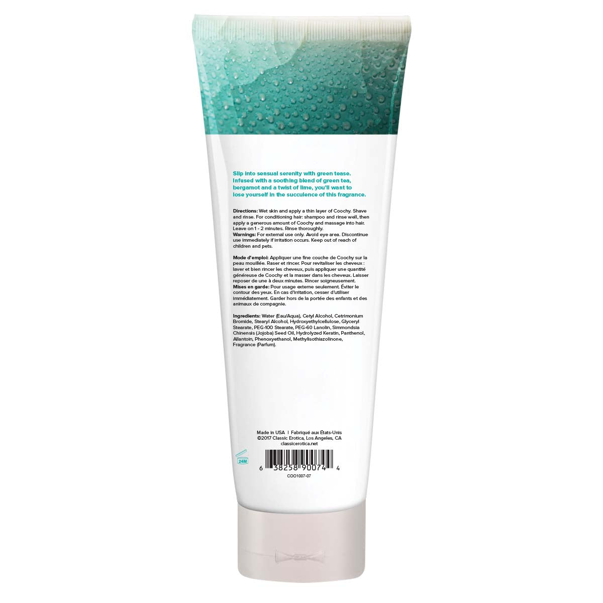 Coochy Shave Cream - Green Tease - 7.2 Oz by Classic Brands