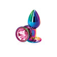 nsnovelties Rear Assets Small Anal Plug — Multicolor Pink - NSN0960-14