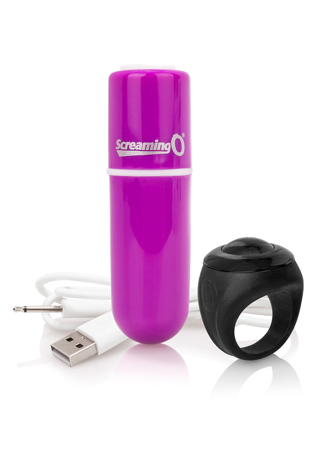 Screaming O Charged Vooom Remote Control Bullet — Purple - AVR-PU-101E