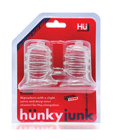 Hunky Junk Elong Nipsuckers — Clear flexTPR Nipple Suckers