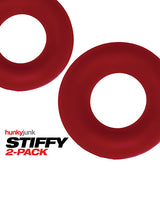 Hunky Junk Stiffy 2-Pack Cockrings — Cherry Ice