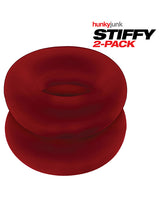 Hunky Junk Stiffy 2-Pack Cockrings — Cherry Ice