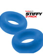 Hunky Junk Stiffy 2 Pack Cockrings - Teal Ice by Hunky Junk