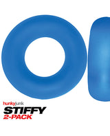 Hunky Junk Stiffy 2-Pack Cockrings — Teal Ice