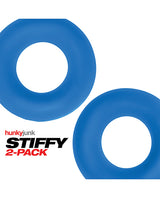 Hunky Junk Stiffy 2-Pack Cockrings — Teal Ice